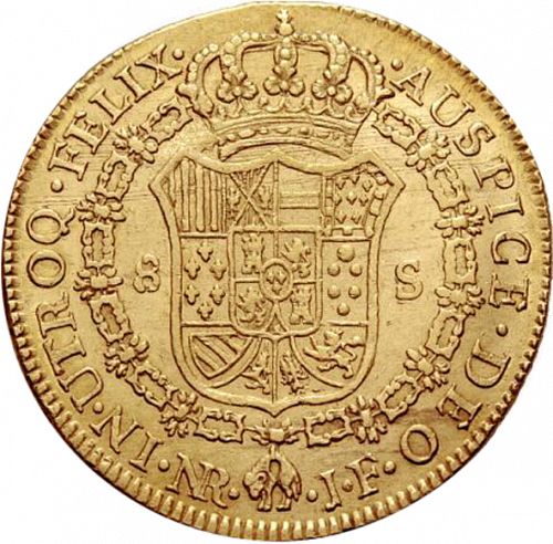 8 Escudos Reverse Image minted in SPAIN in 1812JF (1808-33  -  FERNANDO VII)  - The Coin Database