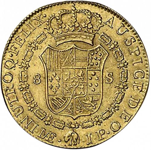 8 Escudos Reverse Image minted in SPAIN in 1813JP (1808-33  -  FERNANDO VII)  - The Coin Database