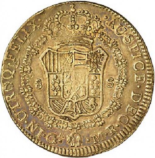 8 Escudos Reverse Image minted in SPAIN in 1813MR (1808-33  -  FERNANDO VII)  - The Coin Database