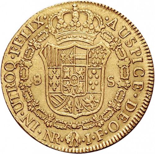 8 Escudos Reverse Image minted in SPAIN in 1814JF (1808-33  -  FERNANDO VII)  - The Coin Database