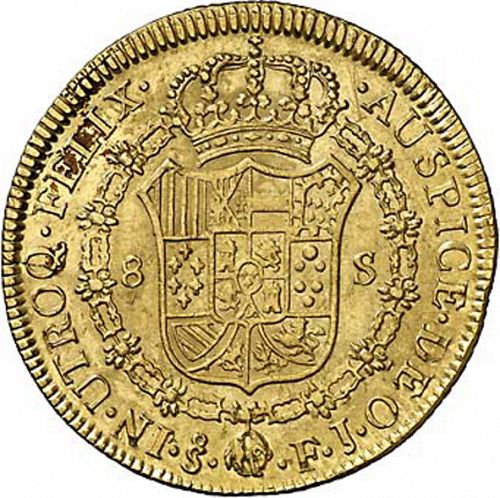 8 Escudos Reverse Image minted in SPAIN in 1816FJ (1808-33  -  FERNANDO VII)  - The Coin Database