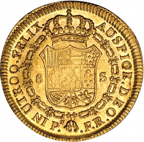 8 Escudos Reverse Image minted in SPAIN in 1816FR (1808-33  -  FERNANDO VII)  - The Coin Database