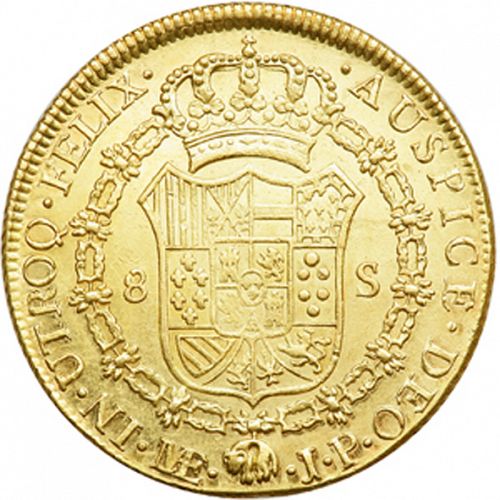8 Escudos Reverse Image minted in SPAIN in 1816JP (1808-33  -  FERNANDO VII)  - The Coin Database