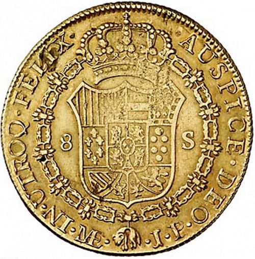 8 Escudos Reverse Image minted in SPAIN in 1817JP (1808-33  -  FERNANDO VII)  - The Coin Database