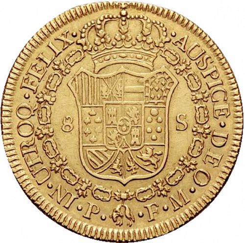 8 Escudos Reverse Image minted in SPAIN in 1818FM (1808-33  -  FERNANDO VII)  - The Coin Database