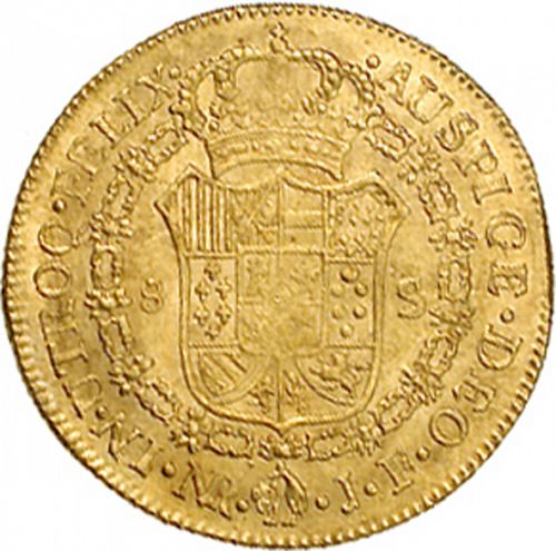 8 Escudos Reverse Image minted in SPAIN in 1818JF (1808-33  -  FERNANDO VII)  - The Coin Database