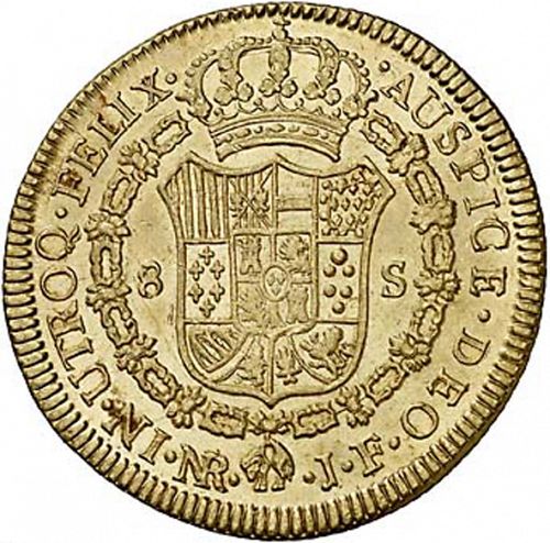 8 Escudos Reverse Image minted in SPAIN in 1819JF (1808-33  -  FERNANDO VII)  - The Coin Database