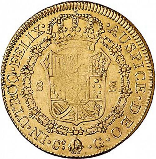 8 Escudos Reverse Image minted in SPAIN in 1824G (1808-33  -  FERNANDO VII)  - The Coin Database
