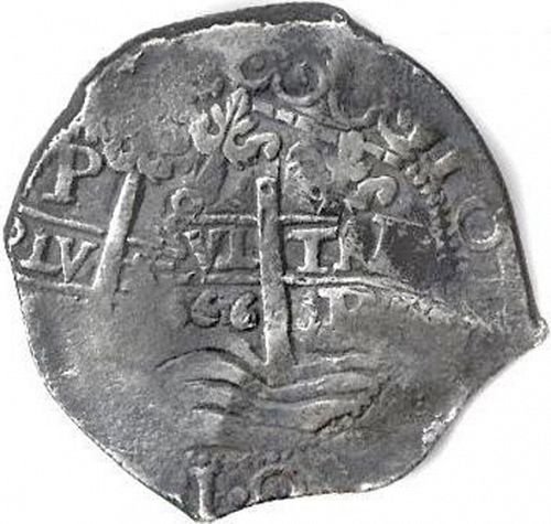 8 Reales Obverse Image minted in SPAIN in 1666E (1665-00  -  CARLOS II)  - The Coin Database