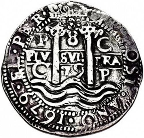 8 Reales Obverse Image minted in SPAIN in 1679C (1665-00  -  CARLOS II)  - The Coin Database