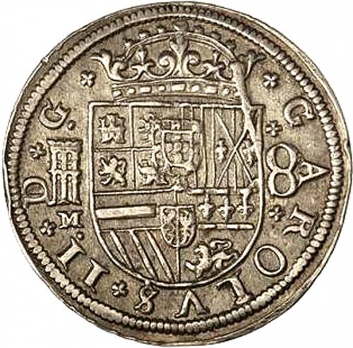 8 Reales Obverse Image minted in SPAIN in 1682M (1665-00  -  CARLOS II)  - The Coin Database