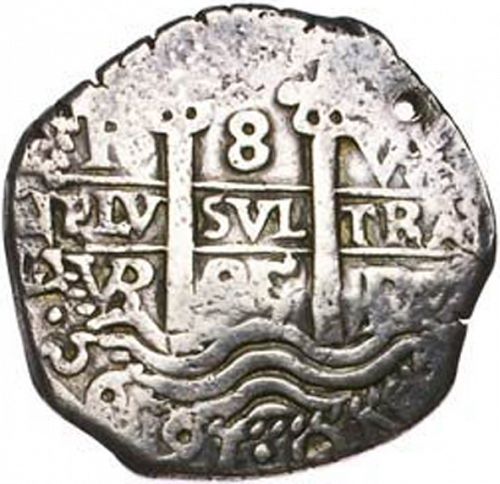 8 Reales Obverse Image minted in SPAIN in 1695VR (1665-00  -  CARLOS II)  - The Coin Database