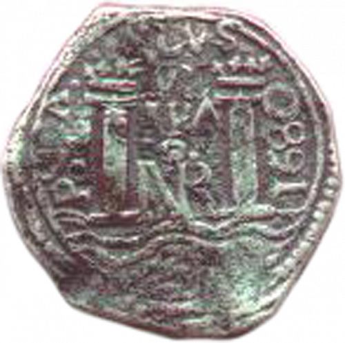 8 Reales Reverse Image minted in SPAIN in 1680PºGª (1665-00  -  CARLOS II)  - The Coin Database