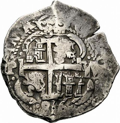 8 Reales Reverse Image minted in SPAIN in 1686VR (1665-00  -  CARLOS II)  - The Coin Database