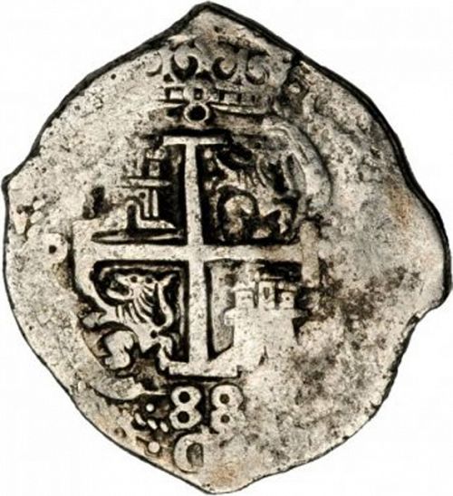 8 Reales Reverse Image minted in SPAIN in 1688VR (1665-00  -  CARLOS II)  - The Coin Database