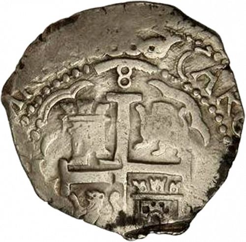 8 Reales Reverse Image minted in SPAIN in 1690R (1665-00  -  CARLOS II)  - The Coin Database