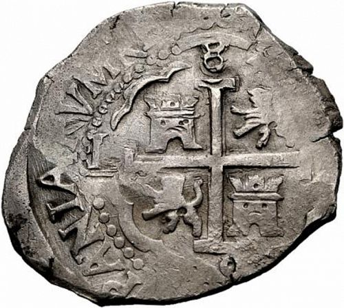 8 Reales Reverse Image minted in SPAIN in 1695R (1665-00  -  CARLOS II)  - The Coin Database