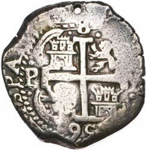 8 Reales Reverse Image minted in SPAIN in 1695VR (1665-00  -  CARLOS II)  - The Coin Database