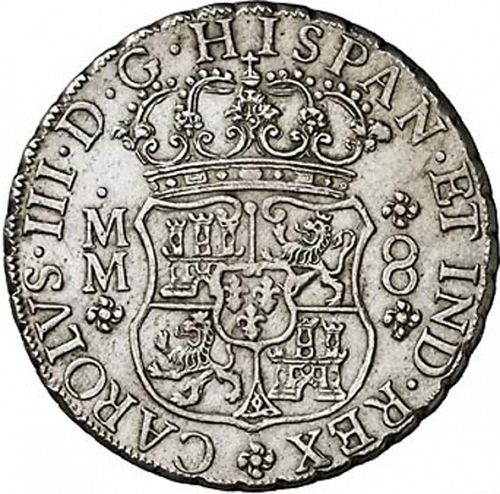 8 Reales Obverse Image minted in SPAIN in 1761MM (1759-88  -  CARLOS III)  - The Coin Database