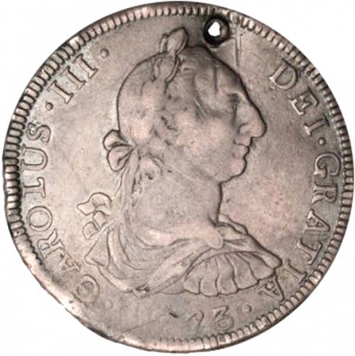 8 Reales Obverse Image minted in SPAIN in 1773P (1759-88  -  CARLOS III)  - The Coin Database