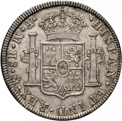 8 Reales Reverse Image minted in SPAIN in 1772FM (1759-88  -  CARLOS III)  - The Coin Database