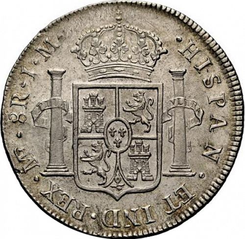 8 Reales Reverse Image minted in SPAIN in 1773JM (1759-88  -  CARLOS III)  - The Coin Database