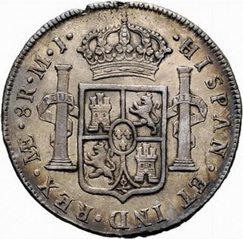 8 Reales Reverse Image minted in SPAIN in 1776MJ (1759-88  -  CARLOS III)  - The Coin Database