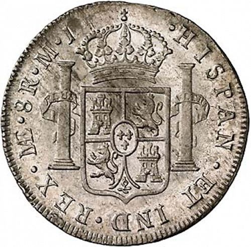 8 Reales Reverse Image minted in SPAIN in 1777MJ (1759-88  -  CARLOS III)  - The Coin Database