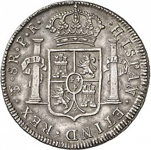 8 Reales Reverse Image minted in SPAIN in 1777PR (1759-88  -  CARLOS III)  - The Coin Database