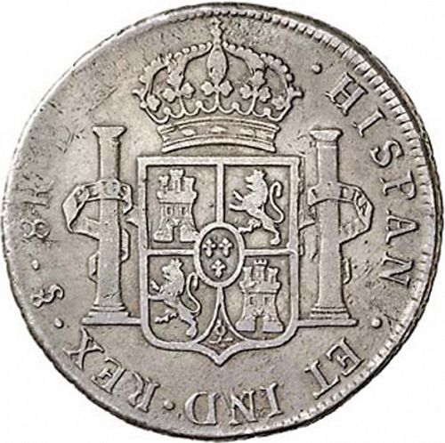 8 Reales Reverse Image minted in SPAIN in 1779DA (1759-88  -  CARLOS III)  - The Coin Database