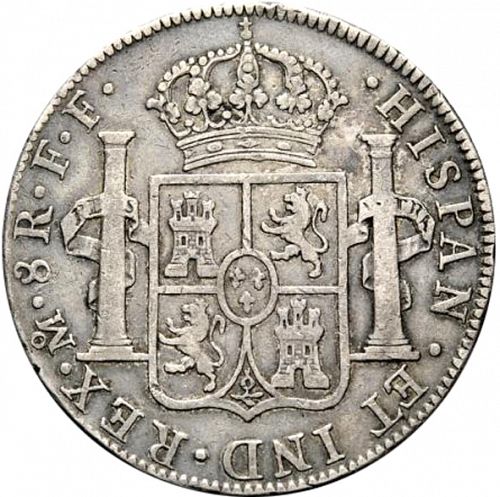 8 Reales Reverse Image minted in SPAIN in 1779FF (1759-88  -  CARLOS III)  - The Coin Database