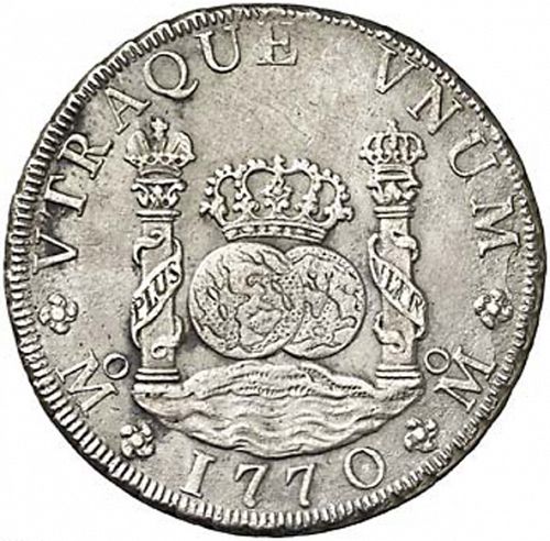 8 Reales Reverse Image minted in SPAIN in 1779FM (1759-88  -  CARLOS III)  - The Coin Database