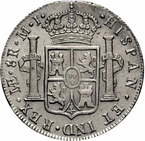 8 Reales Reverse Image minted in SPAIN in 1779MJ (1759-88  -  CARLOS III)  - The Coin Database