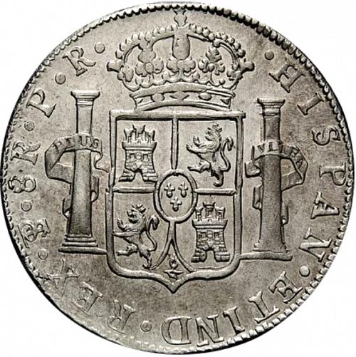 8 Reales Reverse Image minted in SPAIN in 1779PR (1759-88  -  CARLOS III)  - The Coin Database