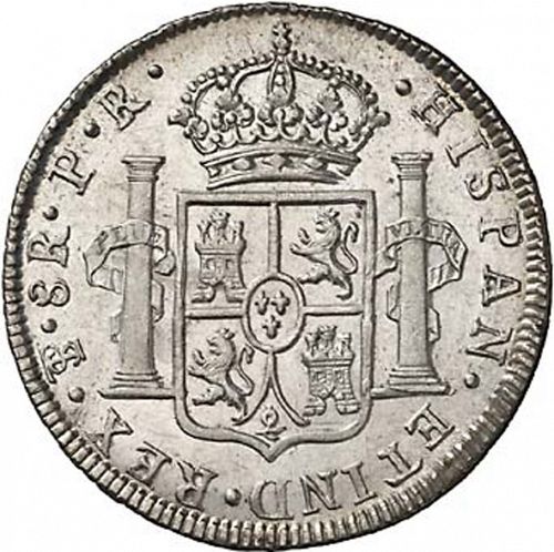 8 Reales Reverse Image minted in SPAIN in 1780PR (1759-88  -  CARLOS III)  - The Coin Database