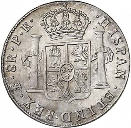 8 Reales Reverse Image minted in SPAIN in 1783PR (1759-88  -  CARLOS III)  - The Coin Database
