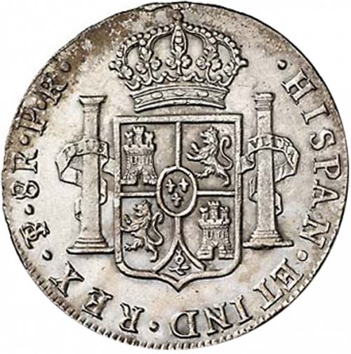 8 Reales Reverse Image minted in SPAIN in 1784PR (1759-88  -  CARLOS III)  - The Coin Database