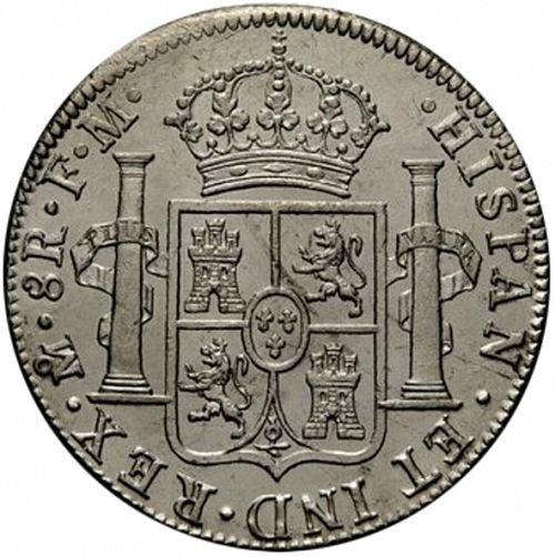 8 Reales Reverse Image minted in SPAIN in 1786FM (1759-88  -  CARLOS III)  - The Coin Database