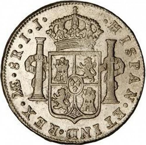 8 Reales Reverse Image minted in SPAIN in 1787IJ (1759-88  -  CARLOS III)  - The Coin Database