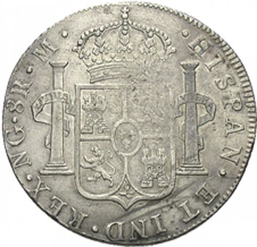 8 Reales Reverse Image minted in SPAIN in 1787M (1759-88  -  CARLOS III)  - The Coin Database