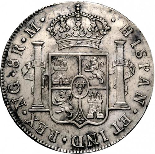 8 Reales Reverse Image minted in SPAIN in 1795M (1788-08  -  CARLOS IV)  - The Coin Database