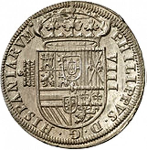 8 Reales Obverse Image minted in SPAIN in 1591 (1556-98  -  FELIPE II)  - The Coin Database