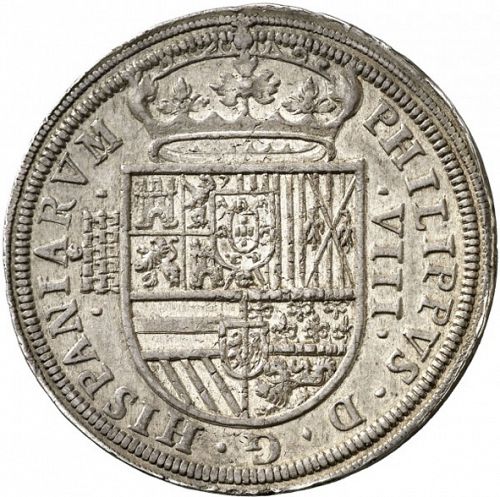 8 Reales Obverse Image minted in SPAIN in 1594 (1556-98  -  FELIPE II)  - The Coin Database