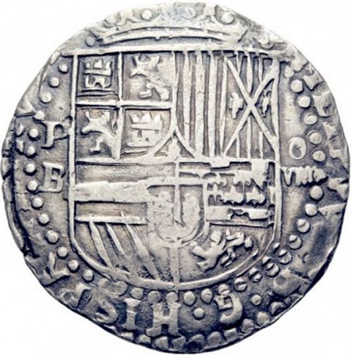 8 Reales Obverse Image minted in SPAIN in ND/B (1556-98  -  FELIPE II)  - The Coin Database