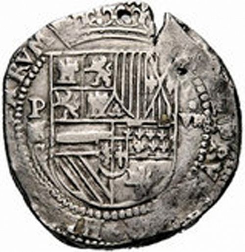 8 Reales Obverse Image minted in SPAIN in ND/C (1556-98  -  FELIPE II)  - The Coin Database