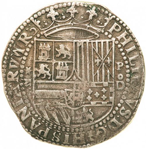 8 Reales Obverse Image minted in SPAIN in ND/D (1556-98  -  FELIPE II)  - The Coin Database