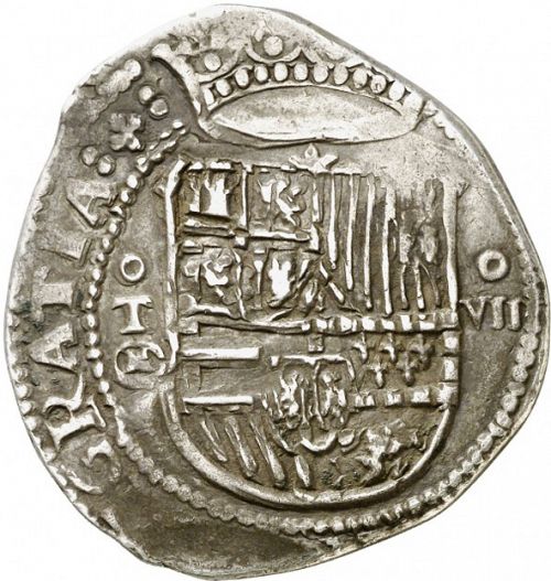 8 Reales Obverse Image minted in SPAIN in ND/M (1556-98  -  FELIPE II)  - The Coin Database