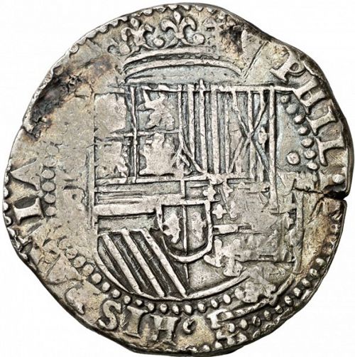 8 Reales Obverse Image minted in SPAIN in ND/R (1556-98  -  FELIPE II)  - The Coin Database