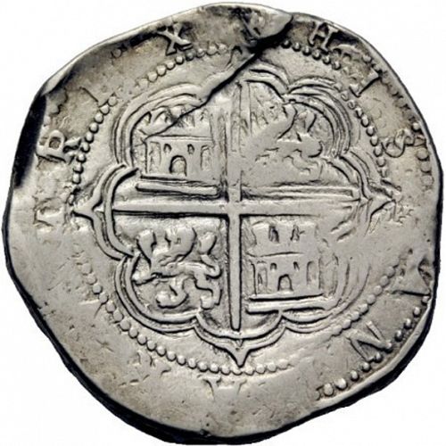 8 Reales Reverse Image minted in SPAIN in ND/F (1556-98  -  FELIPE II)  - The Coin Database