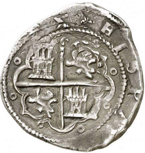 8 Reales Reverse Image minted in SPAIN in ND/M (1556-98  -  FELIPE II)  - The Coin Database